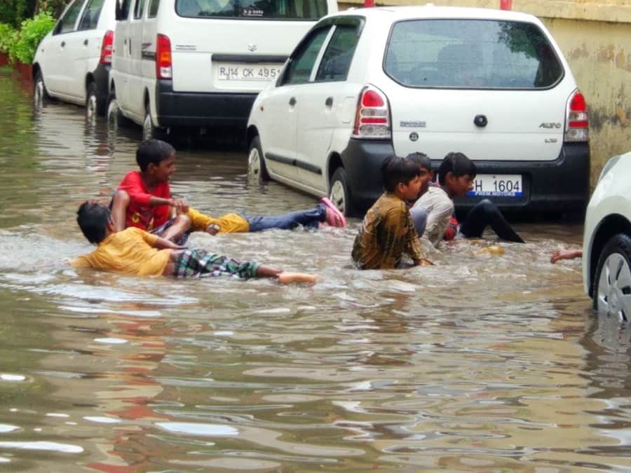 first rain in jaipur opens administrative preparations before monsoon arrives in city