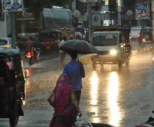 Light rain disrupts electricity