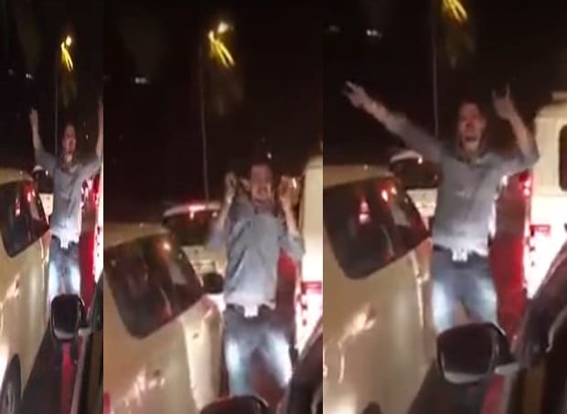 Watch video of guys dancing in a traffic jam in Mumbai 