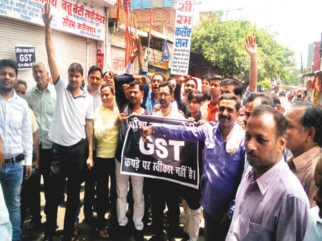 Cloth market closes, exit procession