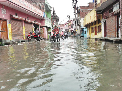 Inside the drained sealted drains