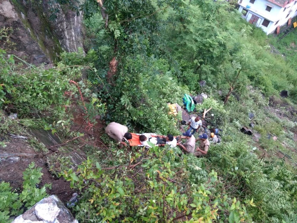 utility fell into ditch, two passenger killed