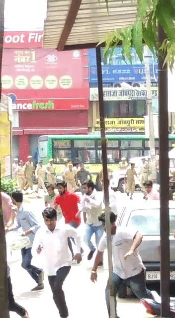 For the purpose of shutting shops, collapsing and beatings in protest against Anandpal Encounter