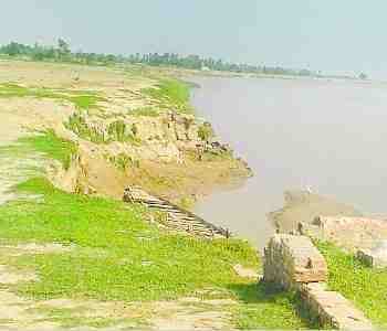 Continuous rising water levels of Ghaghra