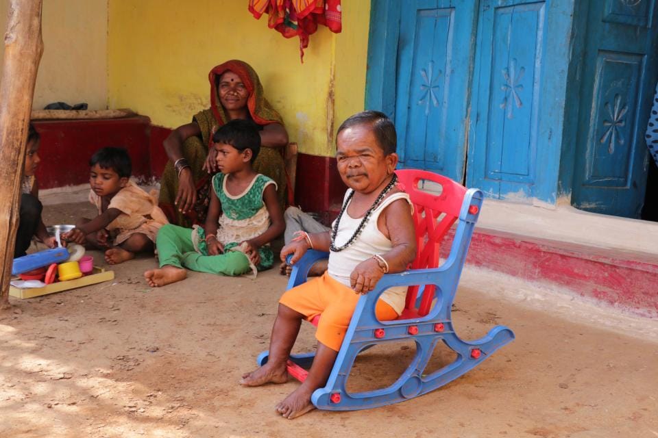 Basori Lal of Madhya Pradesh is just 29 inches tall at the age of 50 years