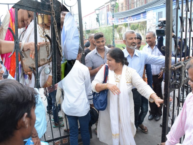 protest against GST and its effect in Lucknow.