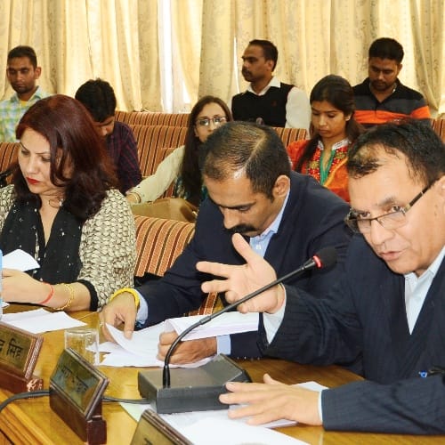 Municipal Corporation First Meeting in Bachat Bhawan shimla