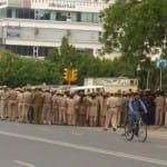 सी-स्कीम में पुलिस का जमावड़ा