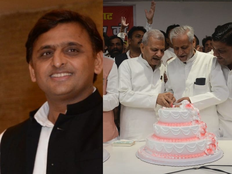 samajwadi party celebrates akhilesh yadav birthday.
