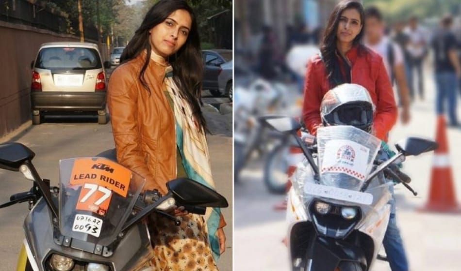 Biker girl neha tomar KTM RC 390 stolen at gun point in Noida 