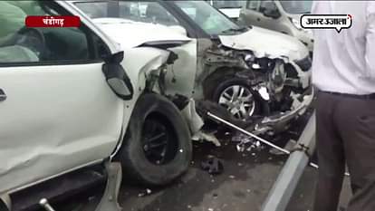 ACCIDENT IN CHANDIGARH ONE DEAD, one cricitically injured