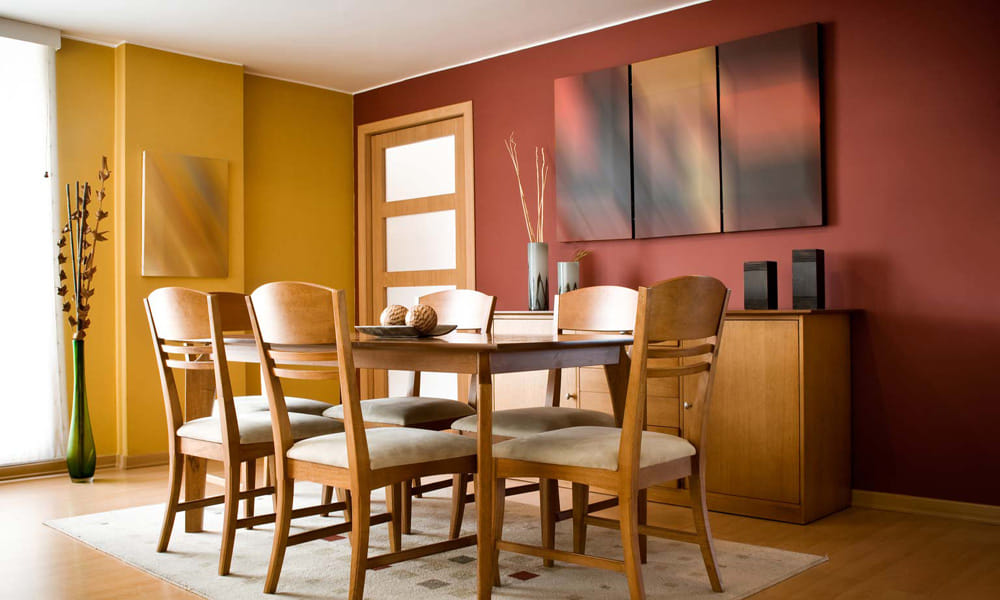 use red colors in rooms according to feng shui