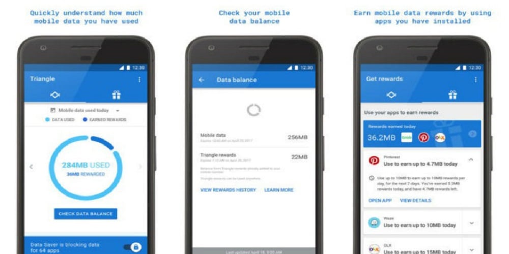 Google launched Triangle App for Save Mobile Data 