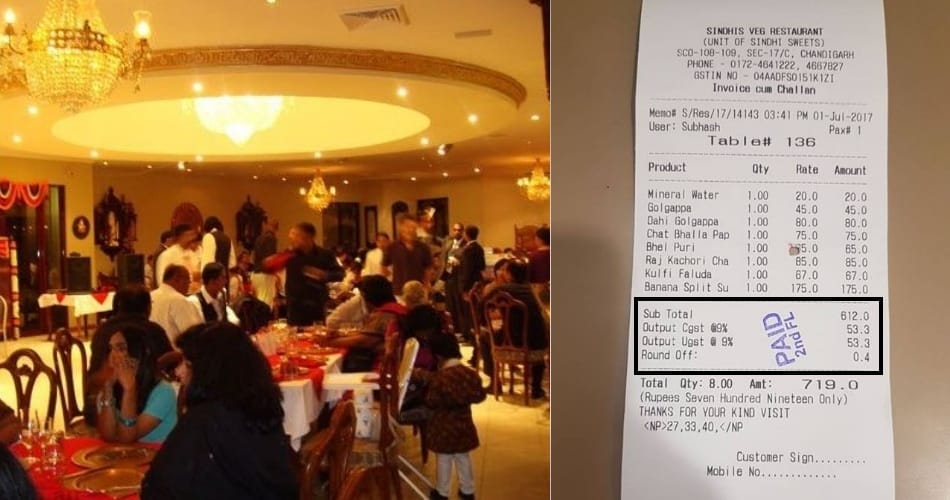 New Bill of Hotel after GST Launch