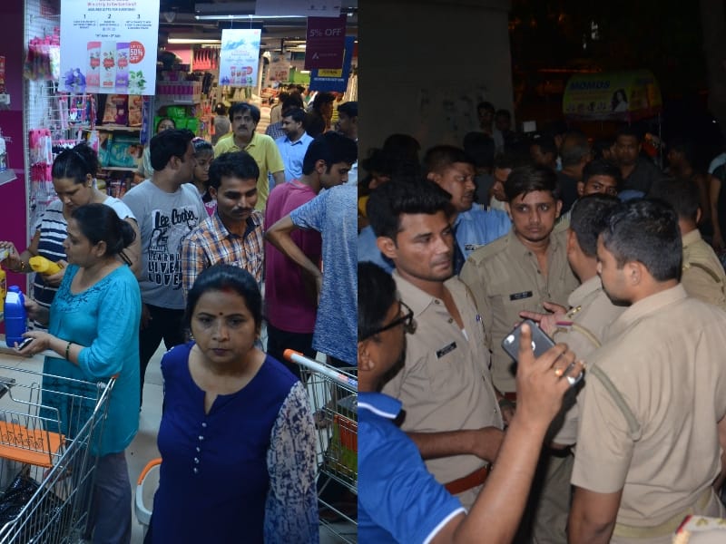shopping and ruckus because of GST in Lucknow.