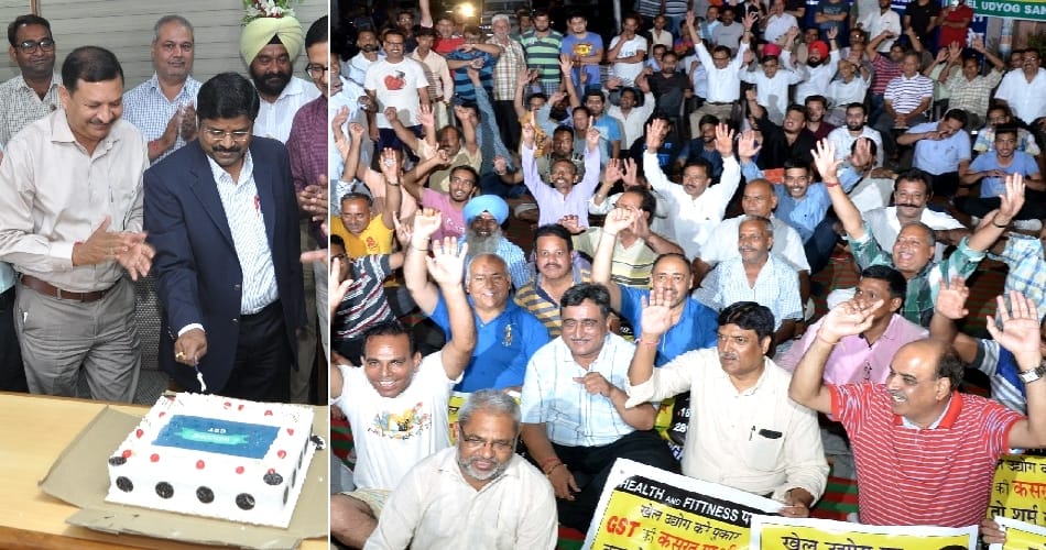 Punjab GST Effect, GST welcome with cake