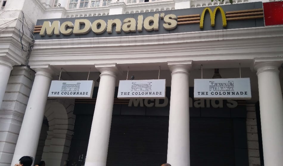 mc donalds lovers who are unaware of shutting down of outlet coming and going with empty hand 