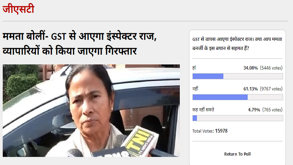 Amar Ujala Poll: Inspector Raj will not return from GST