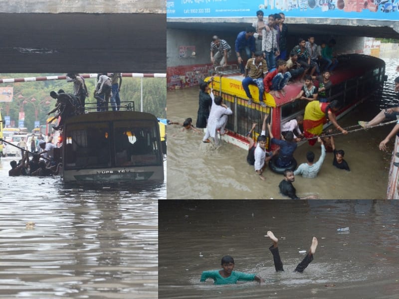  condition of Lucknow after heavy rain.