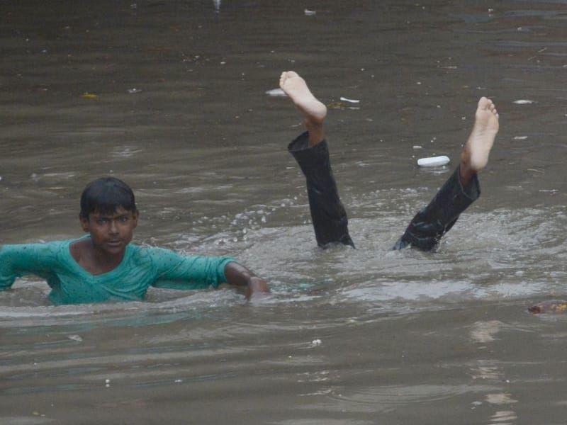  condition of Lucknow after heavy rain.