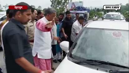 UTTRAKHAND CM TRIVENDRA SINGH RAWAT SENDS INJURED MAN LYING ON ROAD FROM HIS FLEET