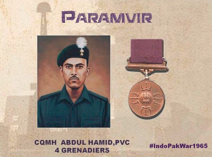 param vir chakra winner veer abdul hamid martyrs day today