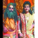 संकटमोचक हनुमान धारावाहिक में वशिष्ट के किरदार की शूटिंग करते राहुल।