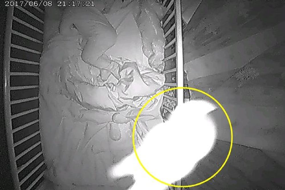 mother spotted ghost in her baby cot 