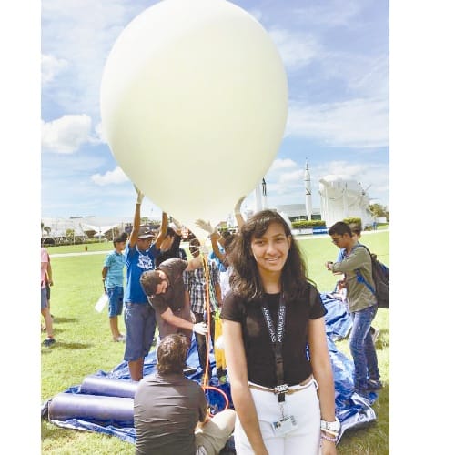 Bhuvneshwari Thakur weather balloon experiment in NASA