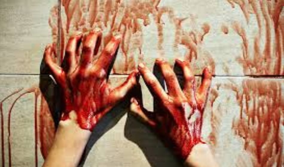11th class student murdered by neighbour, blood flow in drain