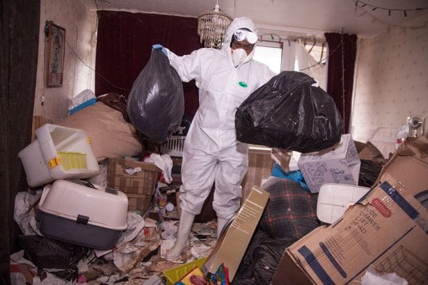 Depressed women did not clean her house since 7 years