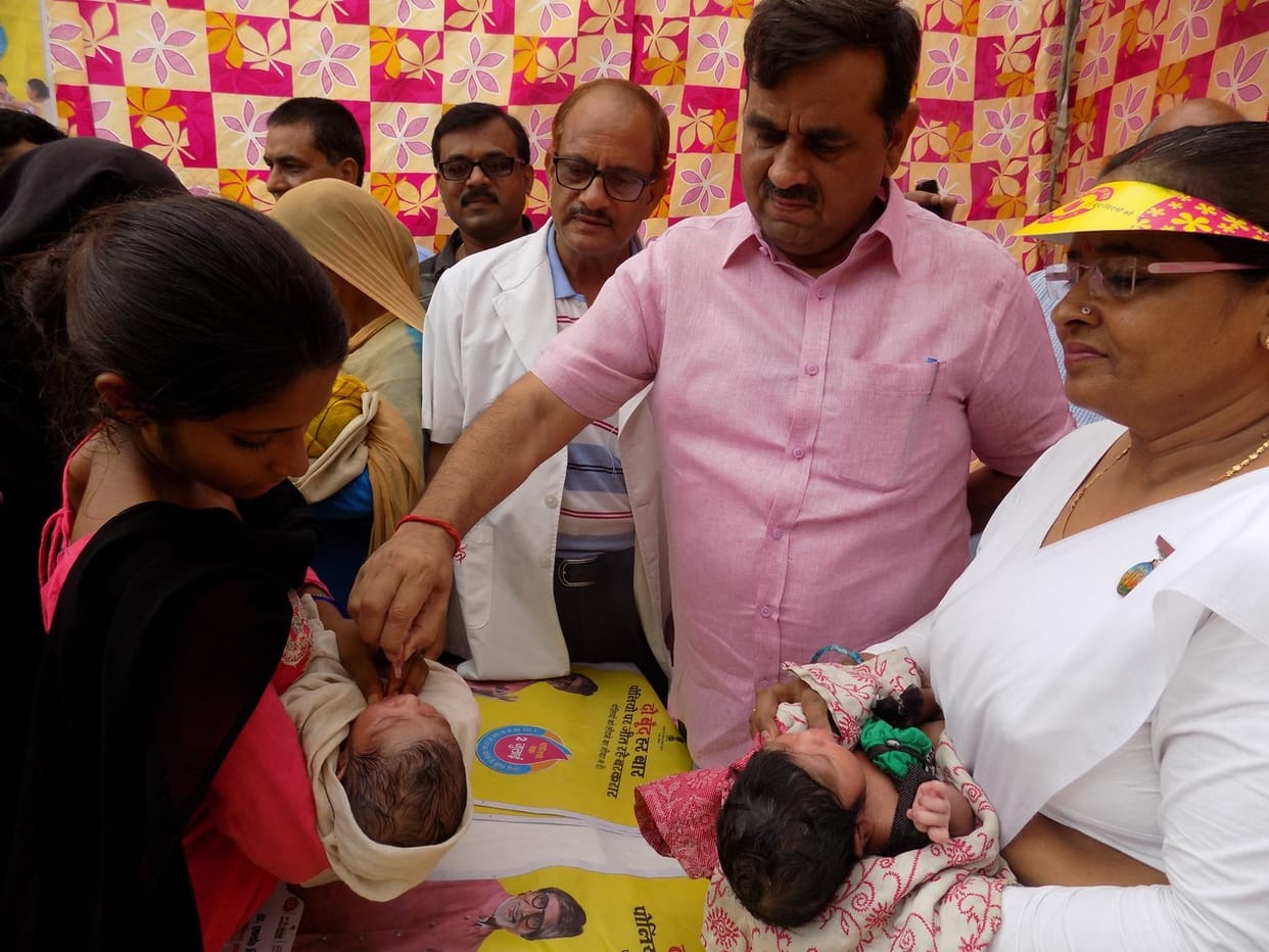 Polio dose will be dissipated from home