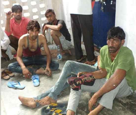 Struggle in Stablehada, stone throwing