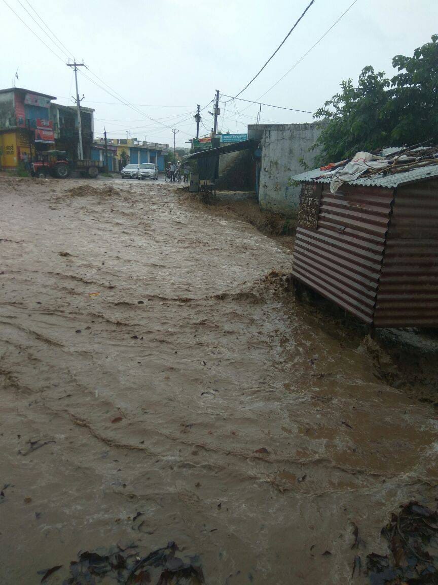 monsoon second day heavy rain in dehradun