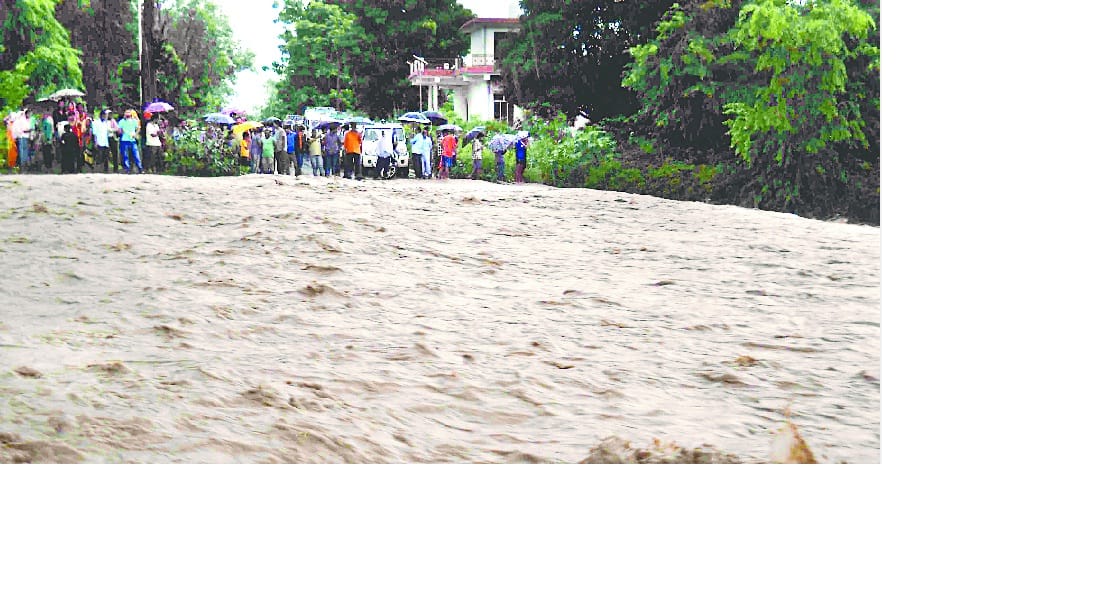 Monsoon rains in first rain