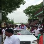 ऑडी कार से निकले नए ग्राम प्रधान