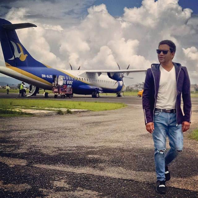 Nirahua Amrapali superhit couple shooting in Nepal
