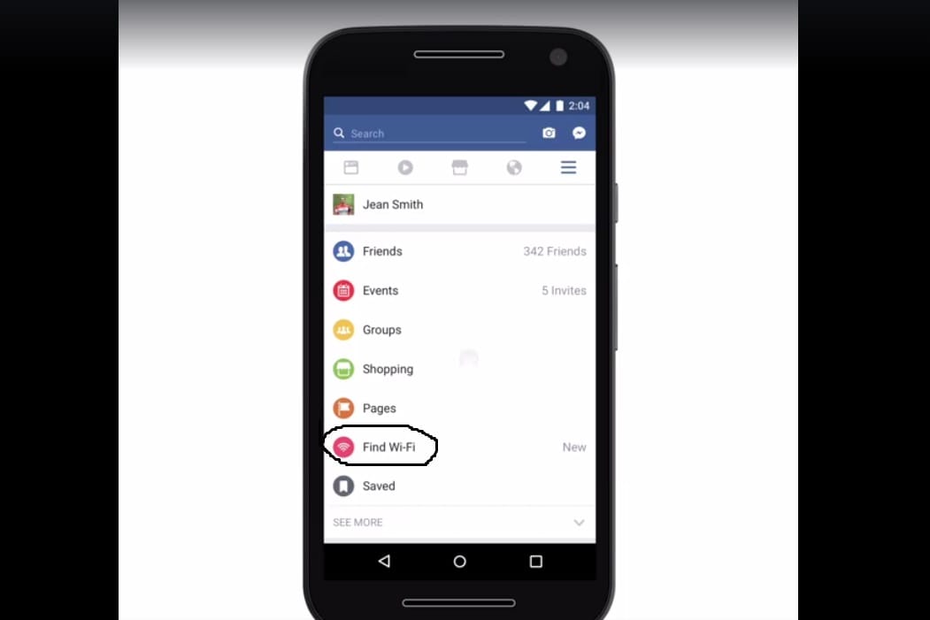 Facebook Find Wi-Fi