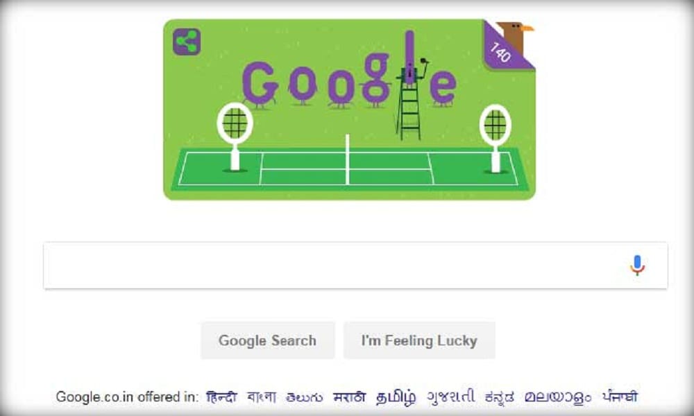 Google Doodle Celebrates The 140th Anniversary Of Wimbledon 