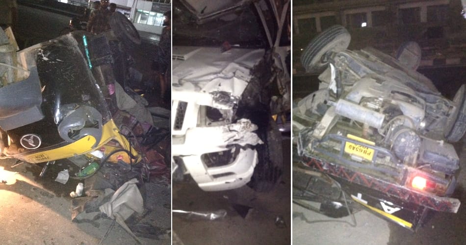 Auto and Scorpio collide at Ambala zirakpur highway