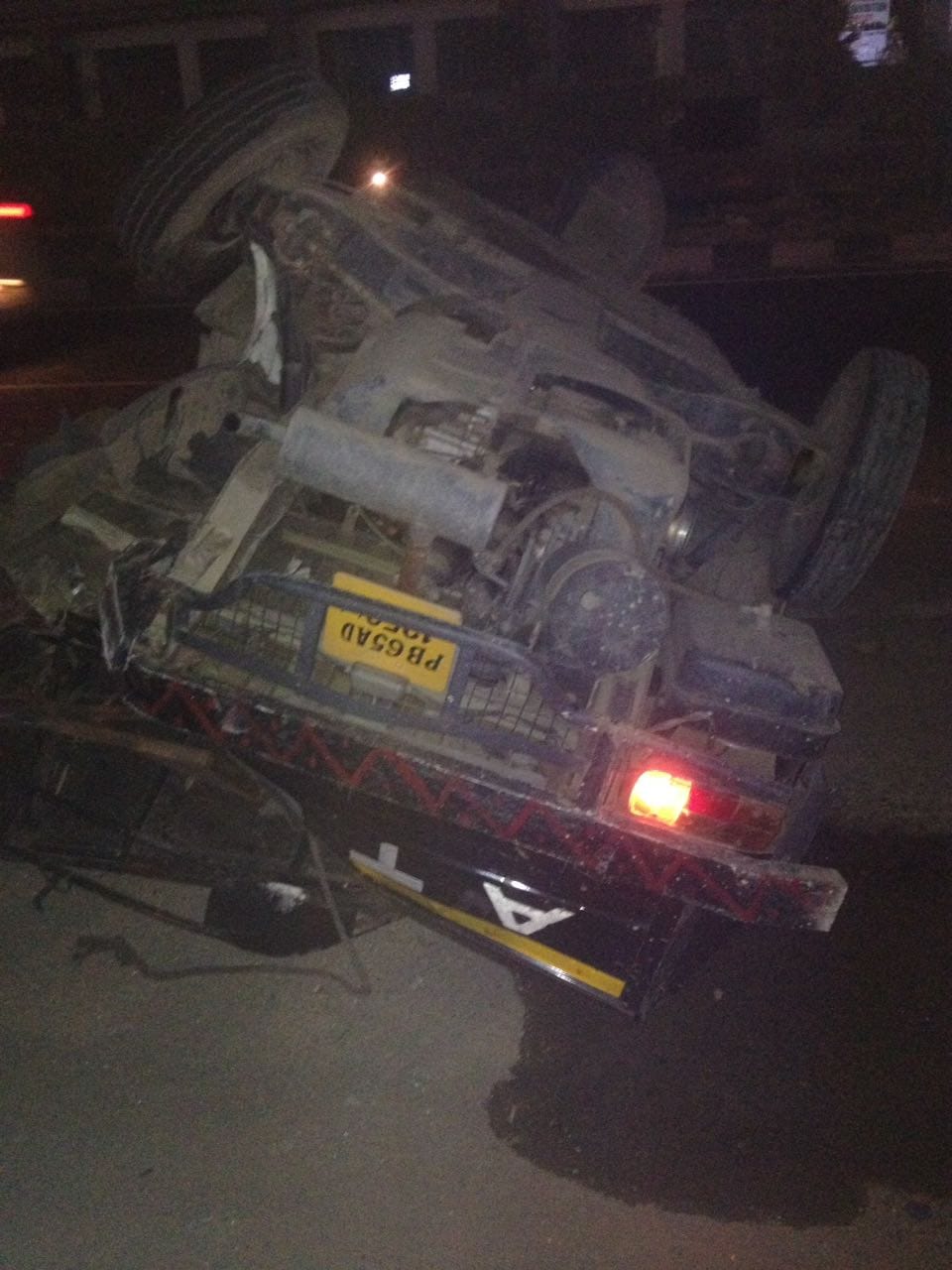 Auto and Scorpio collide at Ambala zirakpur highway