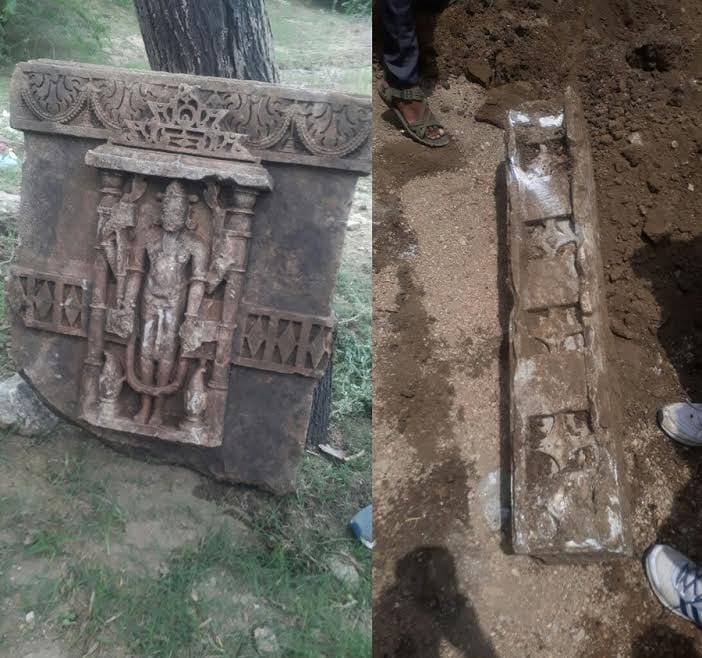 Sculpture found in digging