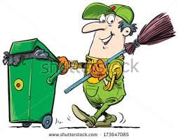 The garbage will not rise from your door