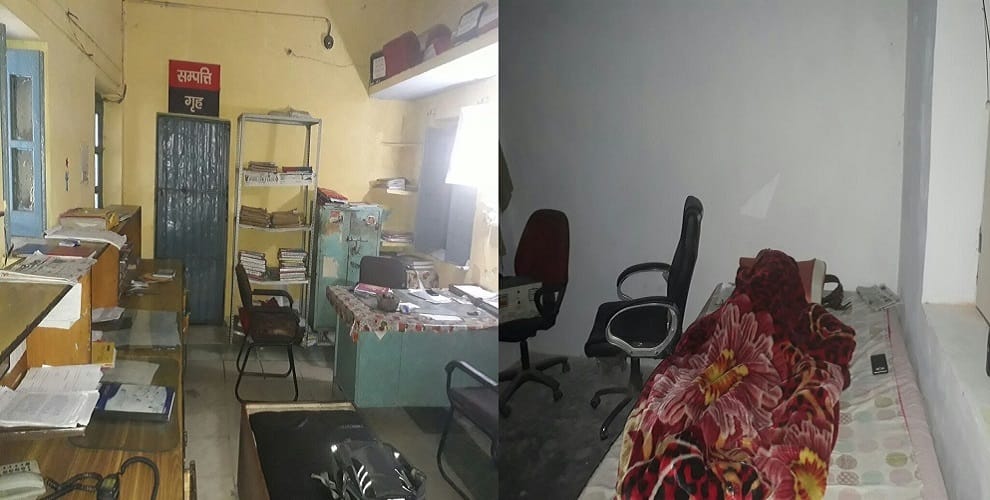 EXCLUSIVE : Police missing from police station, the police officers snore, capture in camera 