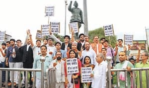 Candil March in protest of the Urachhar massacre