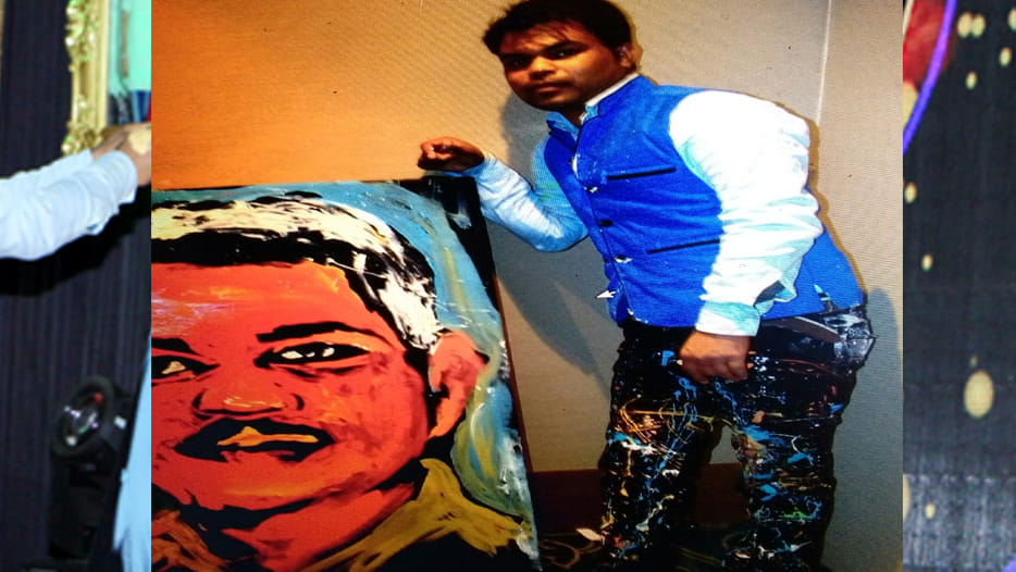 unique painting style of amit