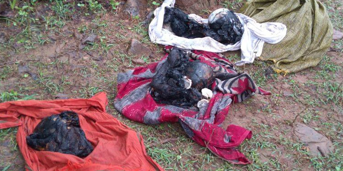 dacoits burnt three alive at chitrakoot 