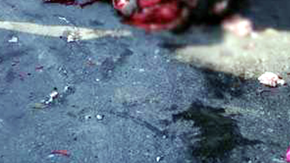 horrific accident on overbridge fragments of corpse