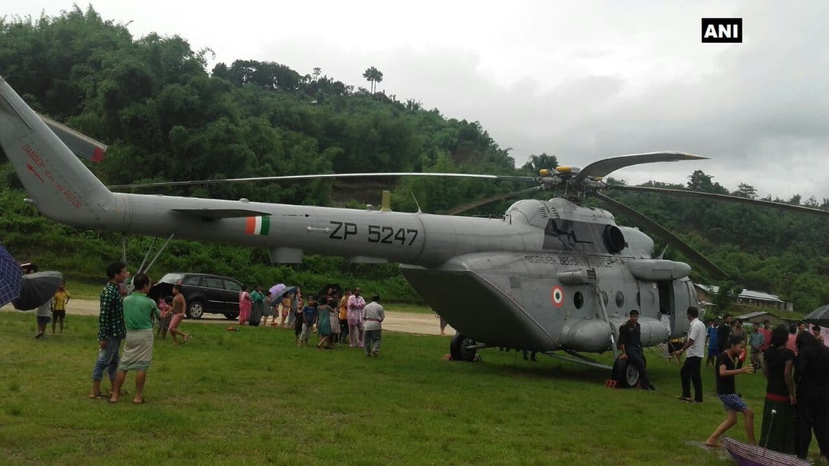 Union Home Minister Kiren Rijiju helicopter Emergency landing