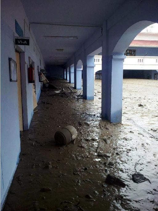 students spend night in danger in kalsi school